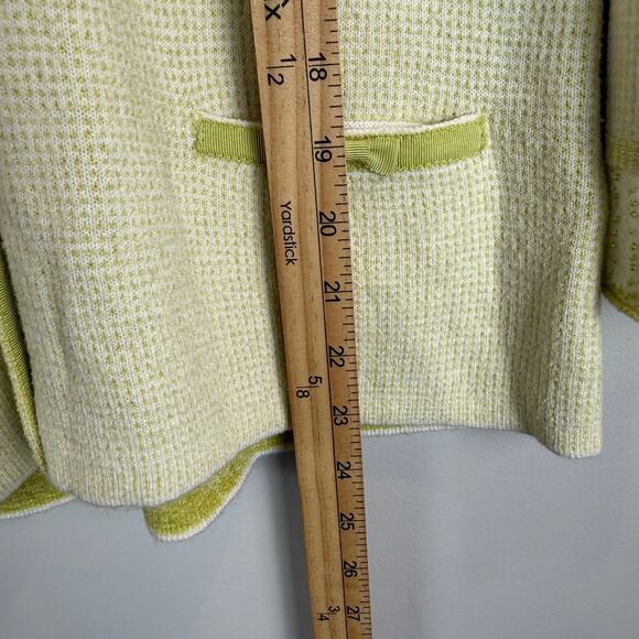 Sigrid‎ Olsen Cardigan Sweater Womens M Light Green Button Front Cottage Preppy - Picture 9 of 9
